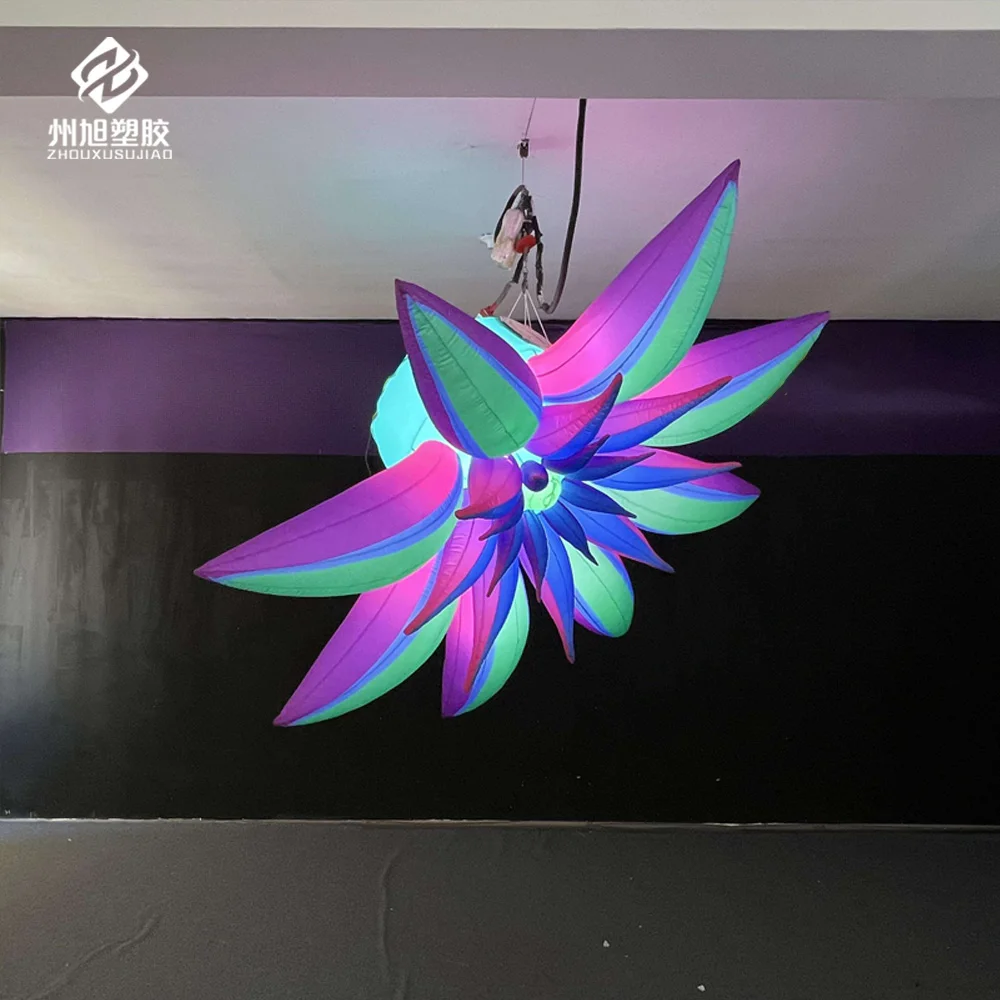 Inflatable flowers, hanging flowers, suitable for wedding ceilings, theme parks and night events displays
