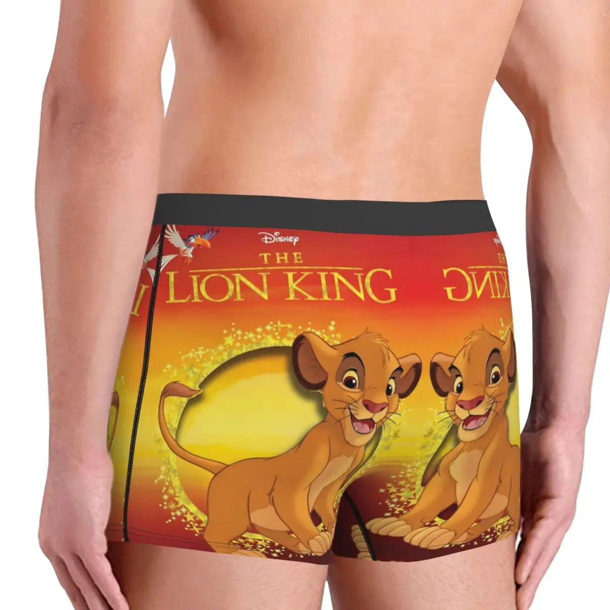 Personalizado divertido el Rey León Retro Simba ropa interior Hakuna Matata gráfico Boxer calzoncillos pantalones cortos transpirables bragas calzoncillos