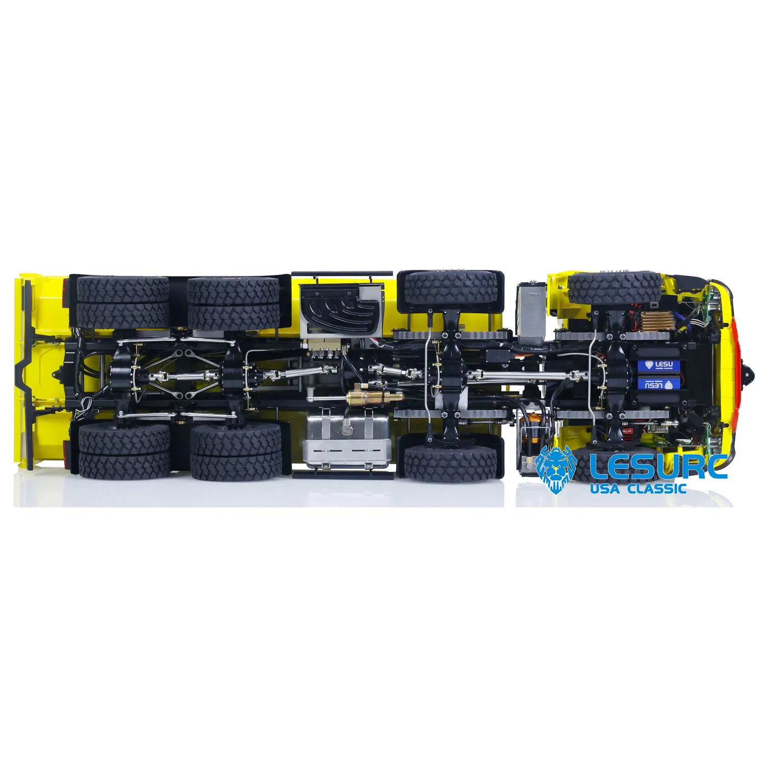 LESU 1/14 8x8 ไฮดรอลิก RC Dumper รถบรรทุกรีโมทคอนโทรล Full Dump รถโลหะรถก่อสร้างรุ่น As Boy คริสต์มาสปัจจุบัน