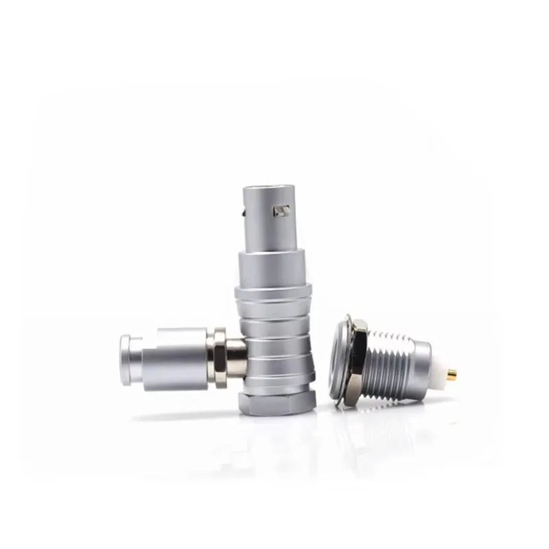 1S123456-core Coaxial Plug Socket Elbow Quick-connect Push-pull Self-locking Aviation Connector for Testing Connecting Terminal