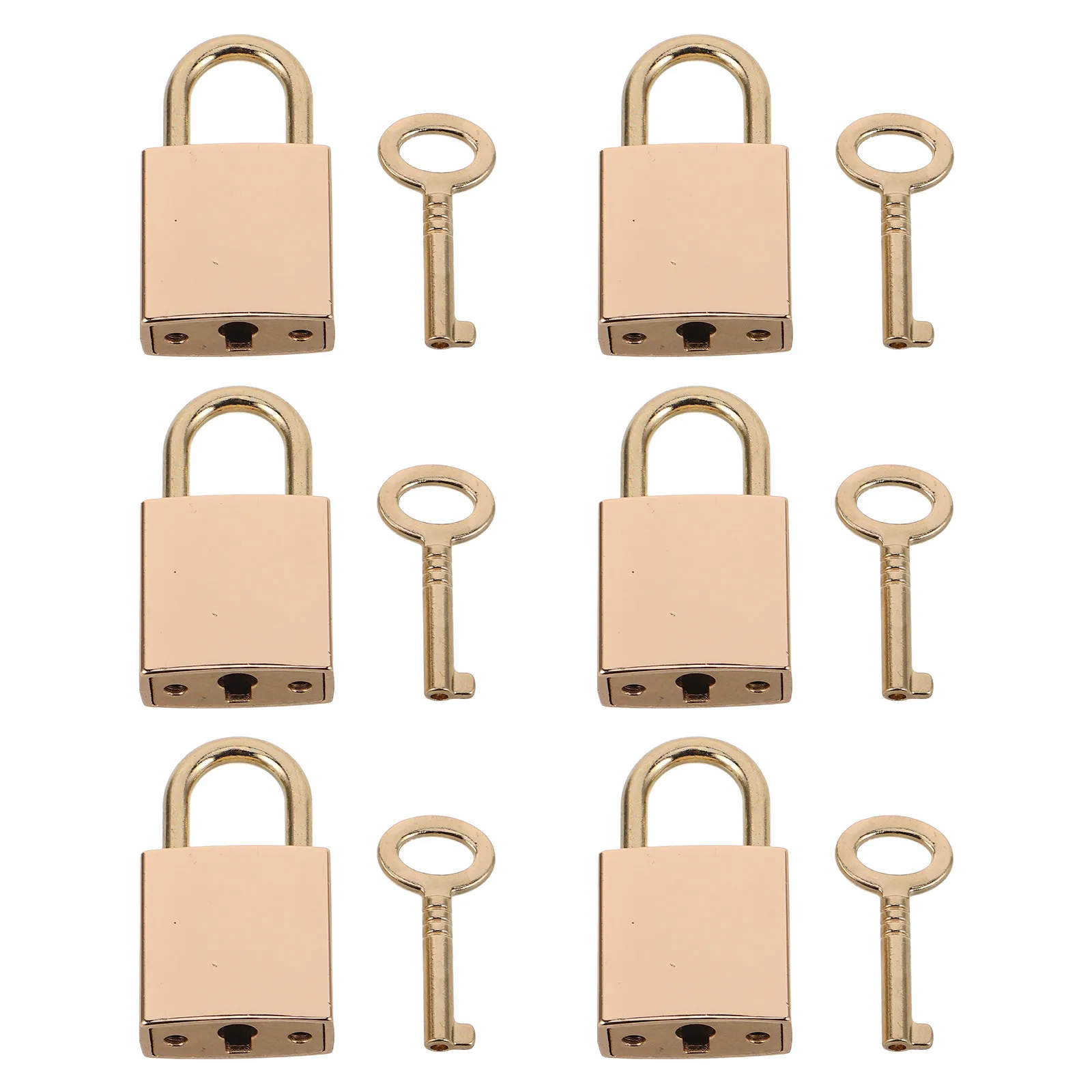 

1 Set Golden Alloy Mini Padlock Vintage Small Lock For Diary Luggage Jewelry Box Storage Toolbox Suitcase Travel Bag Gym Locker