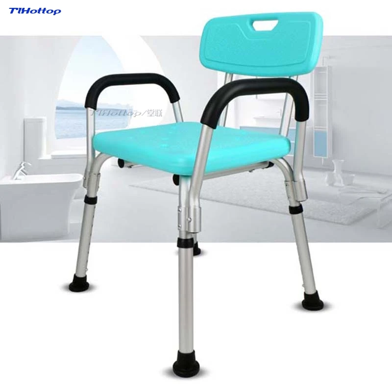 Tlhottop-Bath Chair with Back of a Chair, Armrest Can remove Screws, Practical Installation