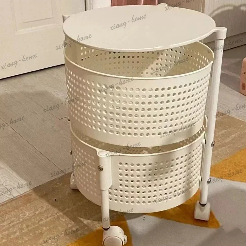 Factory Direct Living Room Multi-functional Rotating Storage Rack Household Multi-layer Removable Storage Basket Kitchen Install