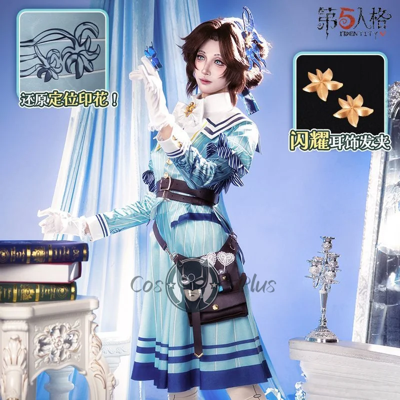 Identität V Doctor Emily Dyer Ewige Blume Cosplay Kostüm Karneval Halloween Comic Con Kostüme