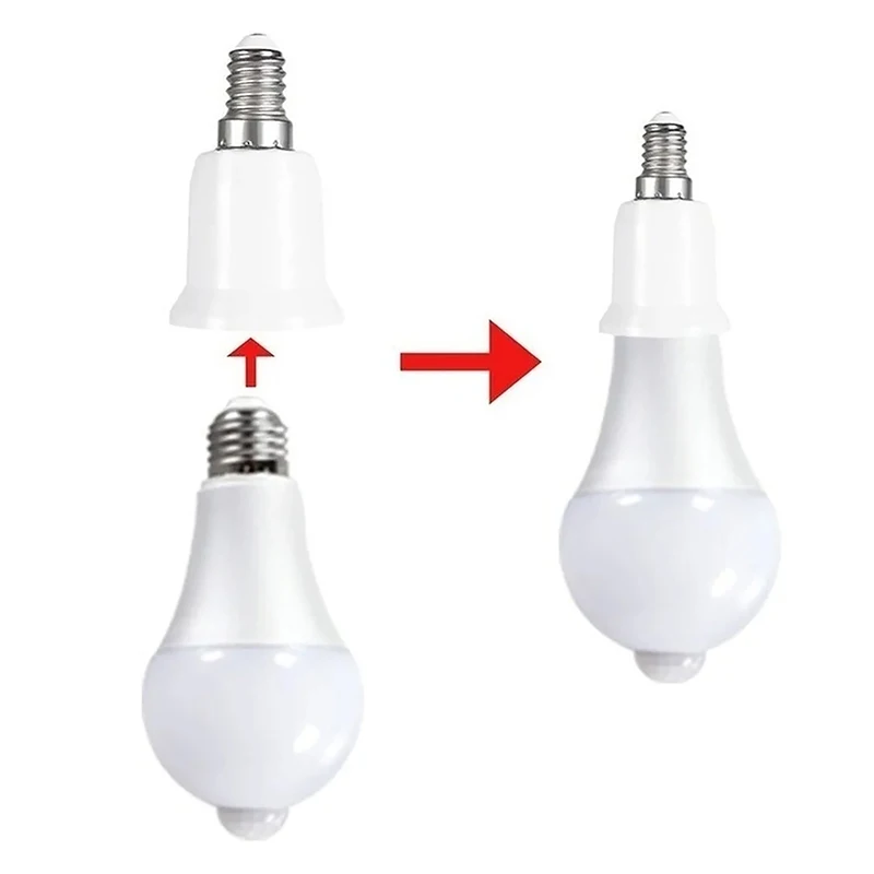 New E14 To E27 Adapter Conversion Socket Fireproof Plastic Converter High Quality Material Socket Bulb Adapter Lamp Holder