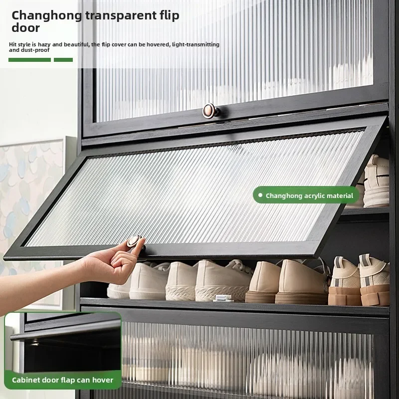 رف الأحذية، رف تخزين متعدد الطبقات، شرفة دخول منزلية بسيطة، خزانة أحذية داخلية ذات سعة كبيرة مقاومة للغبار #4