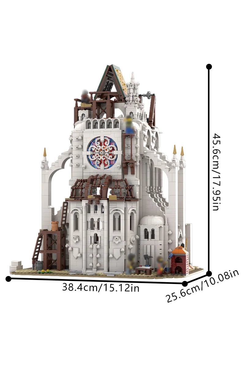 MOC – blocs de Construction de chantier de Construction médiéval, modèle modulaire, briques à assembler, jouets, cadeaux d'anniversaire pour enfants