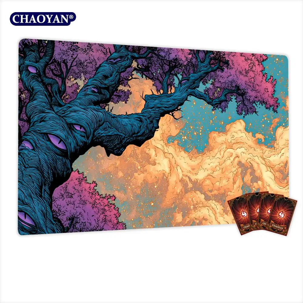 

Mysterious Ancient Tree MTG Playmat Magic Card Battle Mat Non-Slip Durable 35X60CM Commander playmat Board Game Mat for TCG