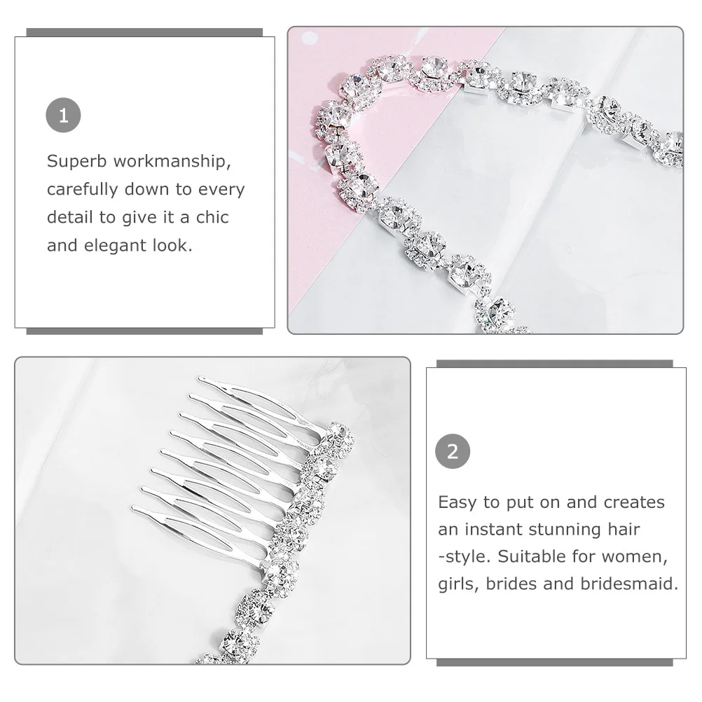 

Simple For Women Wedding Chain Comb Wedding Bride Hair Comb Bridal Bridal Hair Accessories Headpiece Prom Party
