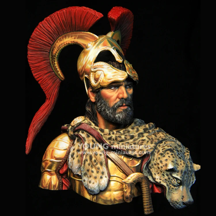 1/10 Ancient Greek Warlord, Resin Model Bust GK, Historical theme, Unassembled and unpainted kit