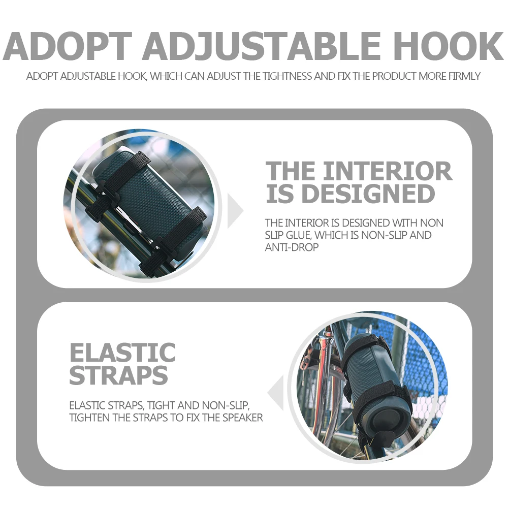 

Water Bottle Holder Bike Cup Bracket Adjustable Strap Black Electric Cage Adapter Motorcycle Riding Shelf Speaker Bicycles