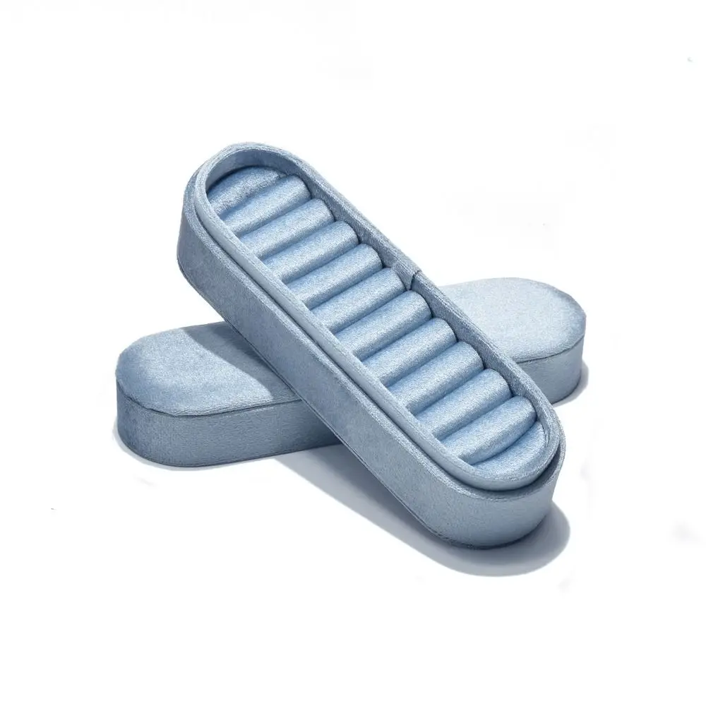 

Бархатный лоток для демонстрации ювелирных изделий с крышкой, несколько отделений, коробка для хранения колец ручной работы, вставка-разделитель, очень мягкий