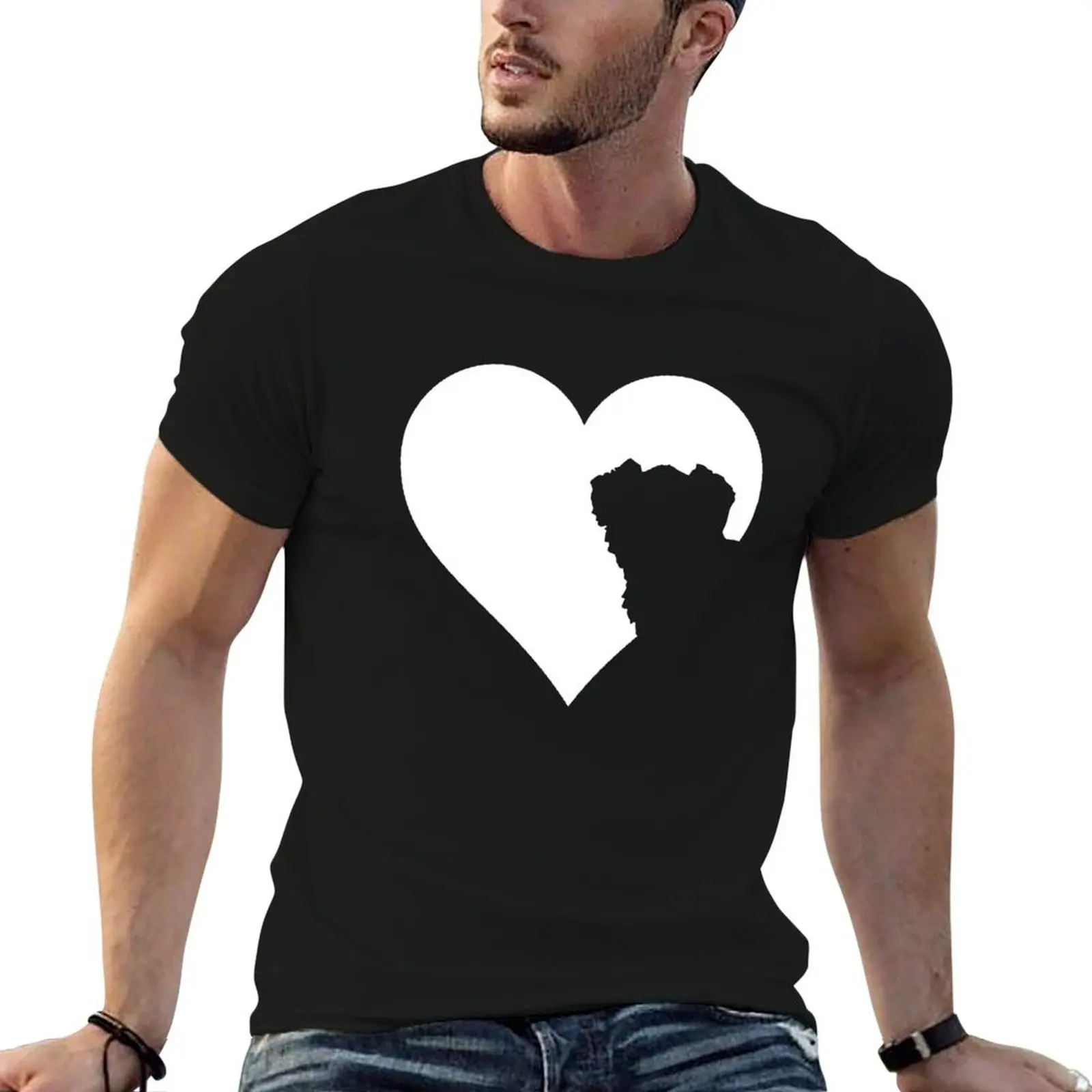 Camiseta The Heart of the Morkie Lover, camiseta de anime, camiseta gráfica para hombre, camiseta de diseñador para hombre