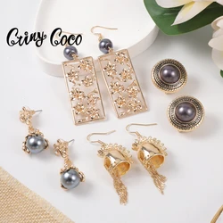 Sale Metal Dangle Earrings Trendy Pearls Earing Earring Hawaiian Flower Modern Women's Sea Turtle Earrings 2022 for Women Gifts