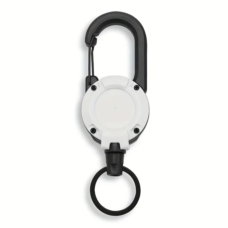 1/2/4 Stuks Uitschuifbare Intrekbare Houders Sleutelhanger Badge Rollen Zware Clip Met Karabijnhaak Sleutelhanger Voor mannen Outdoor Tassen