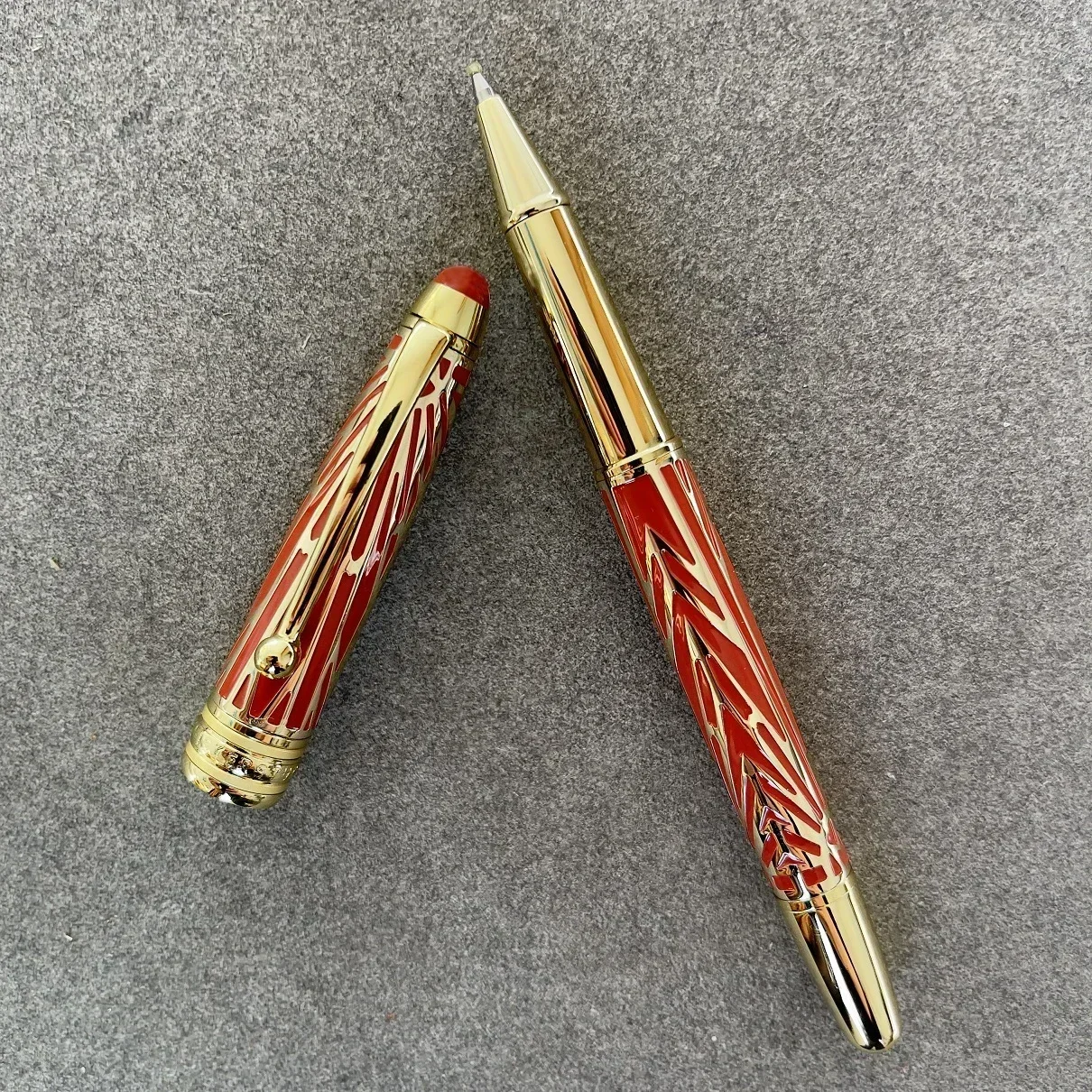 

2025 Luxury Heritage 100th 1924-2024 Special Edition Roller ball Pen Metal Office Writing Ballpoint Fountain Pens