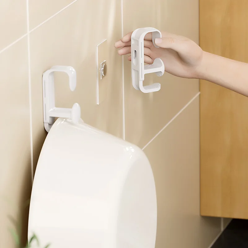 Ganchos de pared para lavabo, estante de almacenamiento retráctil, multifunción, para cocina y baño