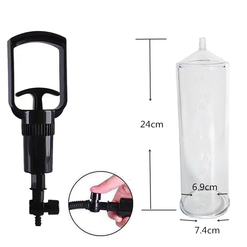 الأكمام اسطوانة تحكم الملحقات لمضخة القضيب الذكور فراغ المكبر موسع القضيب نمو أكبر الجنس لعب للرجال #2