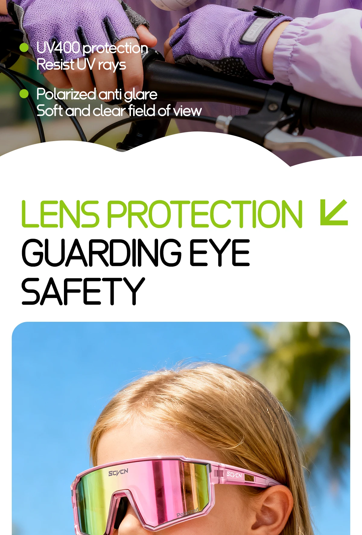 SCVCN Neue Photochrome Kinder Radfahren Gläser Teenager UV400 Brillen Outdoor Sport Sonnenbrille Junge Mädchen Rennräder Radfahren – Detail 2