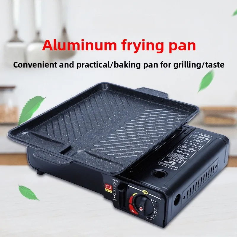 Stone Aluminum Alloy Grill Outdoor Portable Cass Grill Square Grill