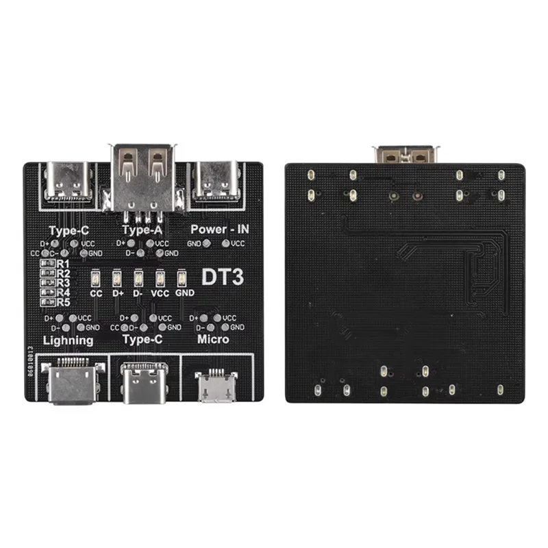 ABMR-DT3 ข้อมูลการตรวจจับสายเคเบิล USB เครื่องทดสอบสายเคเบิลสําหรับ IOS Android Type-C Micro-Type Short Circuit Switch Test Board