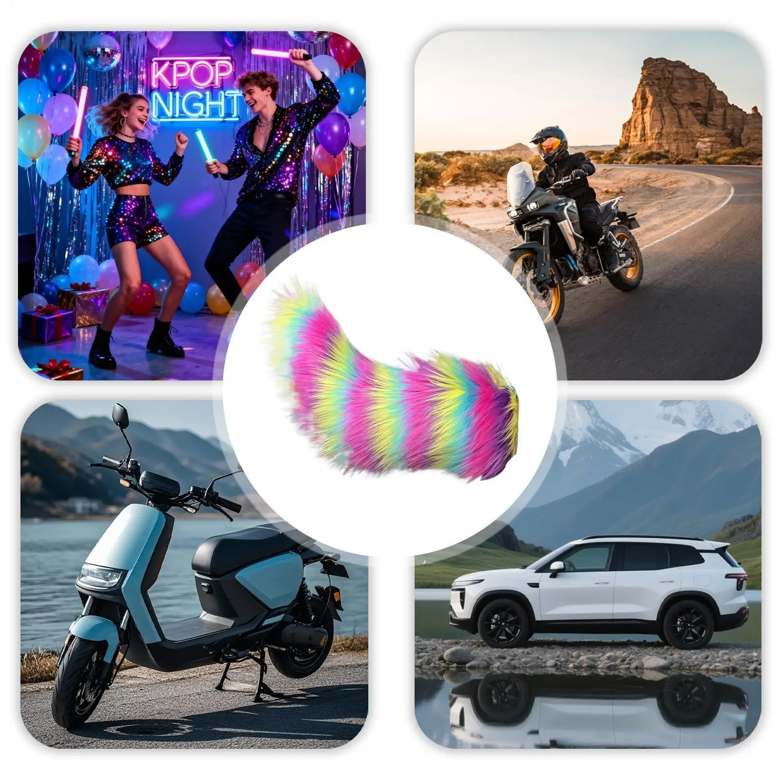 

Moving Tail For Car Halloween Cosplay Props Remote Control Car Tail For Riders Bikers Daily Rides Long Tours Stage Performance