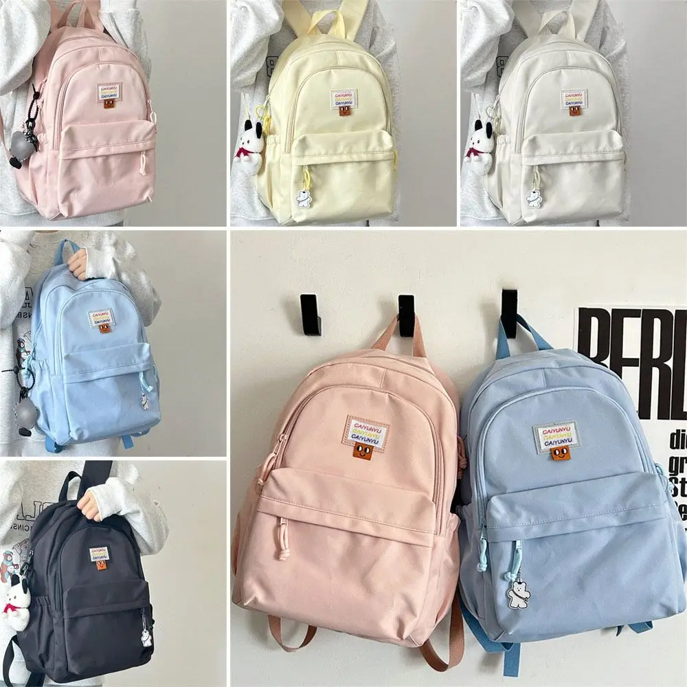 

Durable Nylon Backpack Large Capacity Travel Bookbags Portable Daily Knapsacks