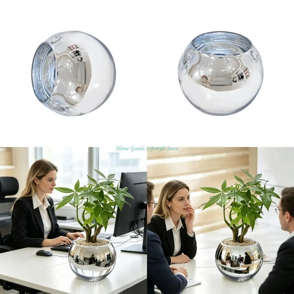 E74E Unique Handmade Glass Container With Arched Reflection Function For Professional Environment And Event deck