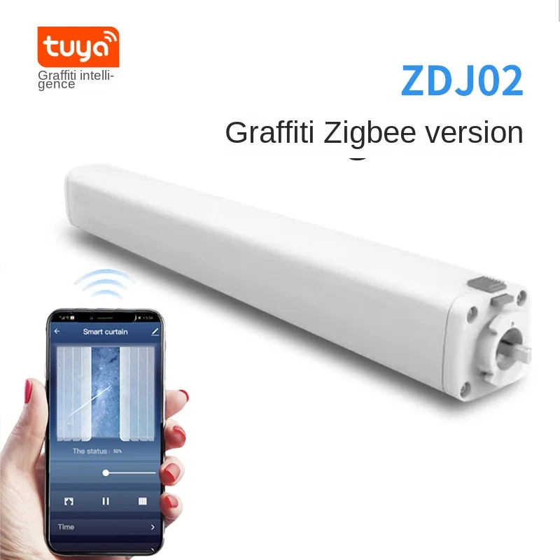 

TUYA graffiti zigbee intelligent curtain motor small voice mobile app control