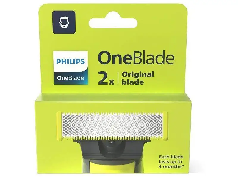 شفرة OneBlade-Philips لتزيين الذكور ، وحدتين