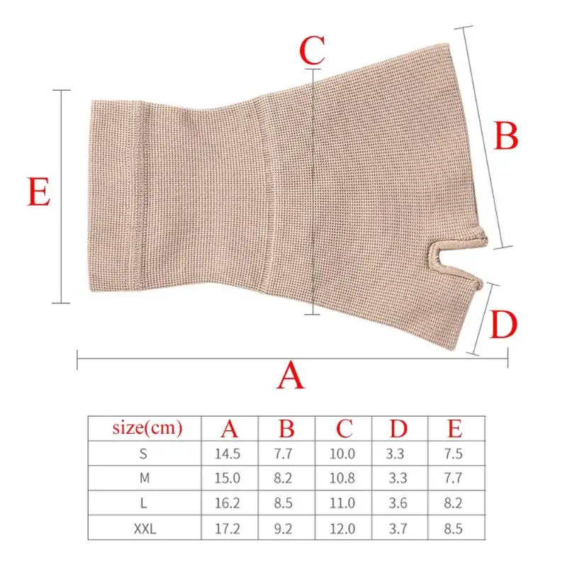 1 Paar Kompressions-Handgelenkstützhandschuhe, halb fingerlos, mit Gelenkschutz, atmungsaktiv, elastische Manschette für Outdoor-Sport, Fitness, Radfahren – Detail 12