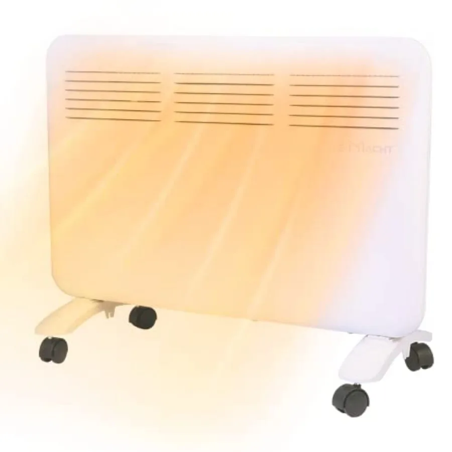 Space Heater, Convection Panel Space Heater, 1000W, Wall Mounted/Freestanding, Quiet, with Adjustable Thermostat, Weekly Settin