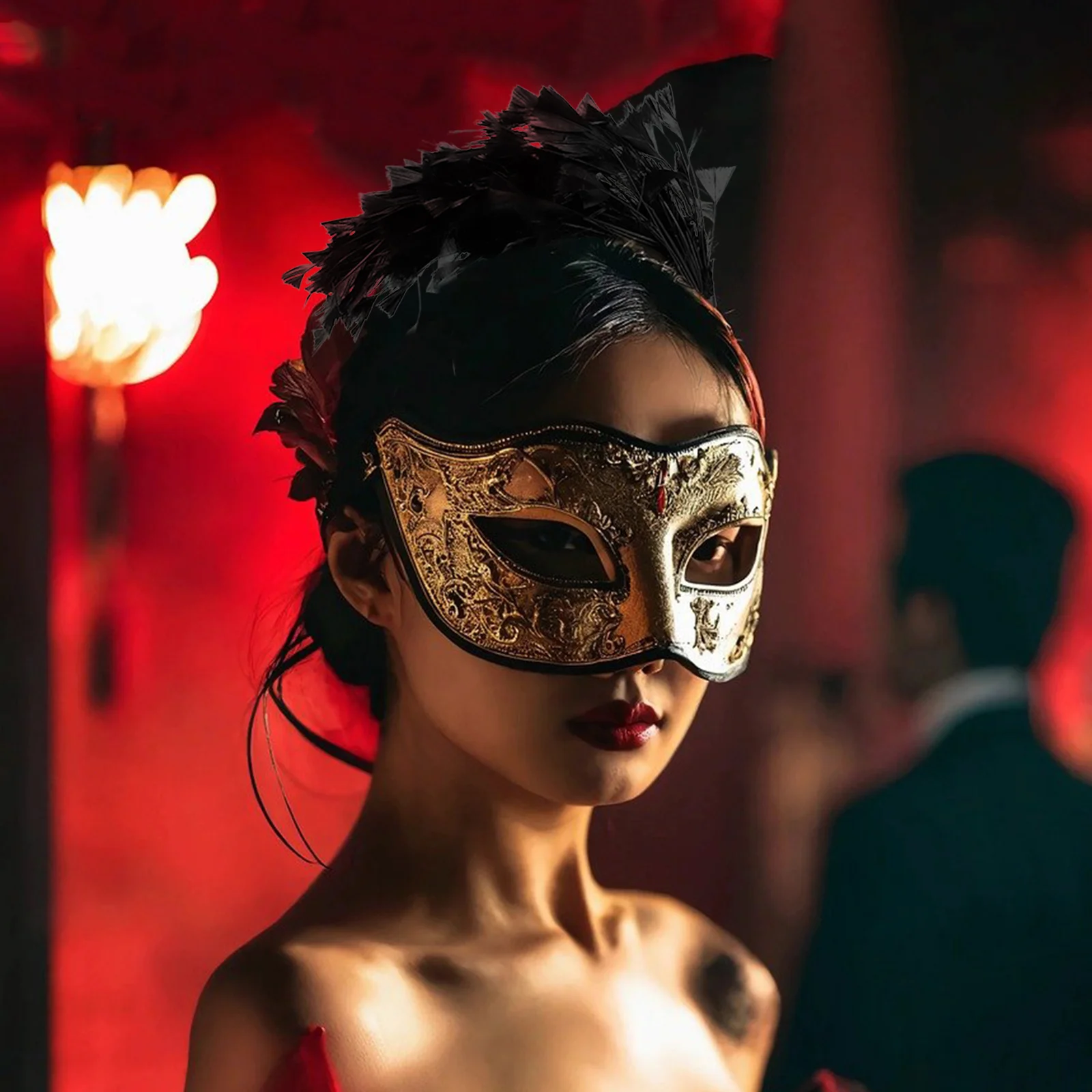 

Fake Plume Leaf Headband Delicate Lightweight Party Headband Fascinator Headpiece Women Hairband Carnival Hairband