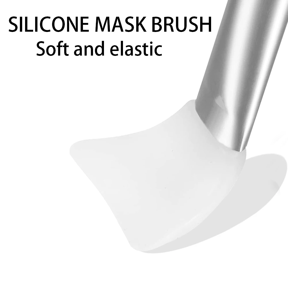 3/4 Uds. Cepillo de silicona para mascarilla Facial, herramienta de aplicación de silicona suave para mascarilla Facial de arcilla y barro, espátula para mascarilla Facial reutilizable, herramientas de belleza