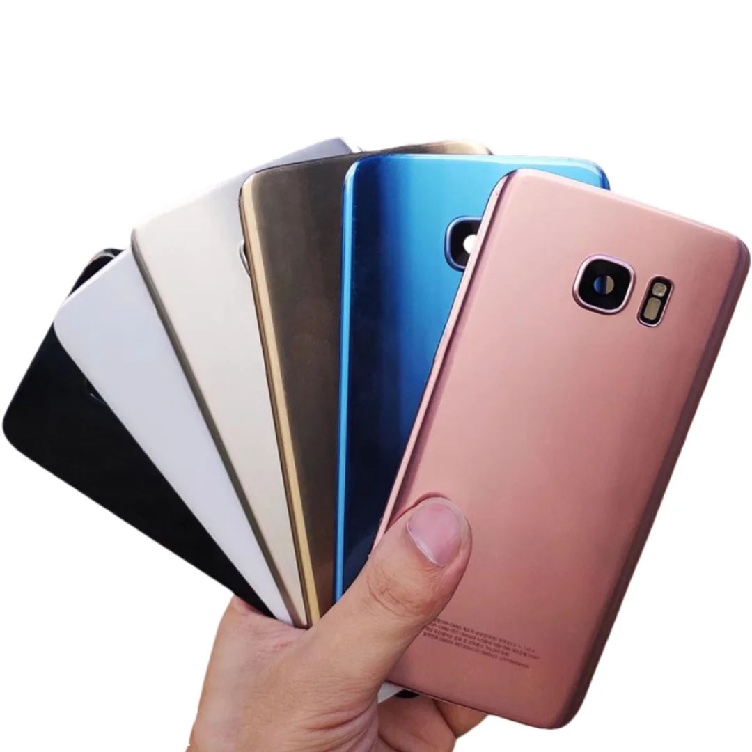 サムスンギャラクシーs7, s7edge, g9300, g9350, sm-g930fd, g935v用の交換用ガラスバックカバー,バッテリーカバー