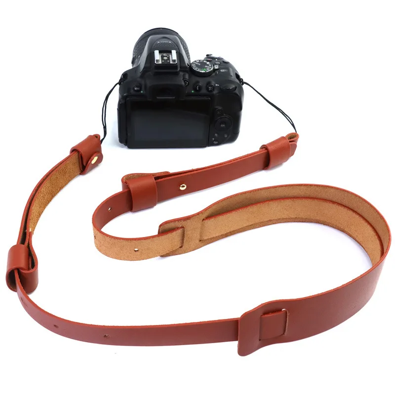 

Camera Strap Leather High Quality Portable Adjustable Outdoor Consumer Electronics Camera Shoulder Strip Brown Retro