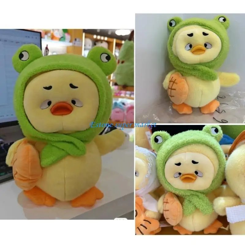 090B Cartoon Plush Duck Toy Stuffed Dolls Throw Pillow Kids Room Decoration