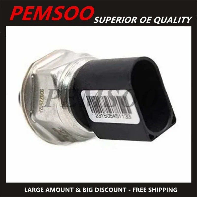 1PCS Pressure Switch Fuel Rail High Pressure Sensor For Mercedes-Benz Kia Carnival Sedona Bongo 3 J3 55PP07-02  9307Z512A