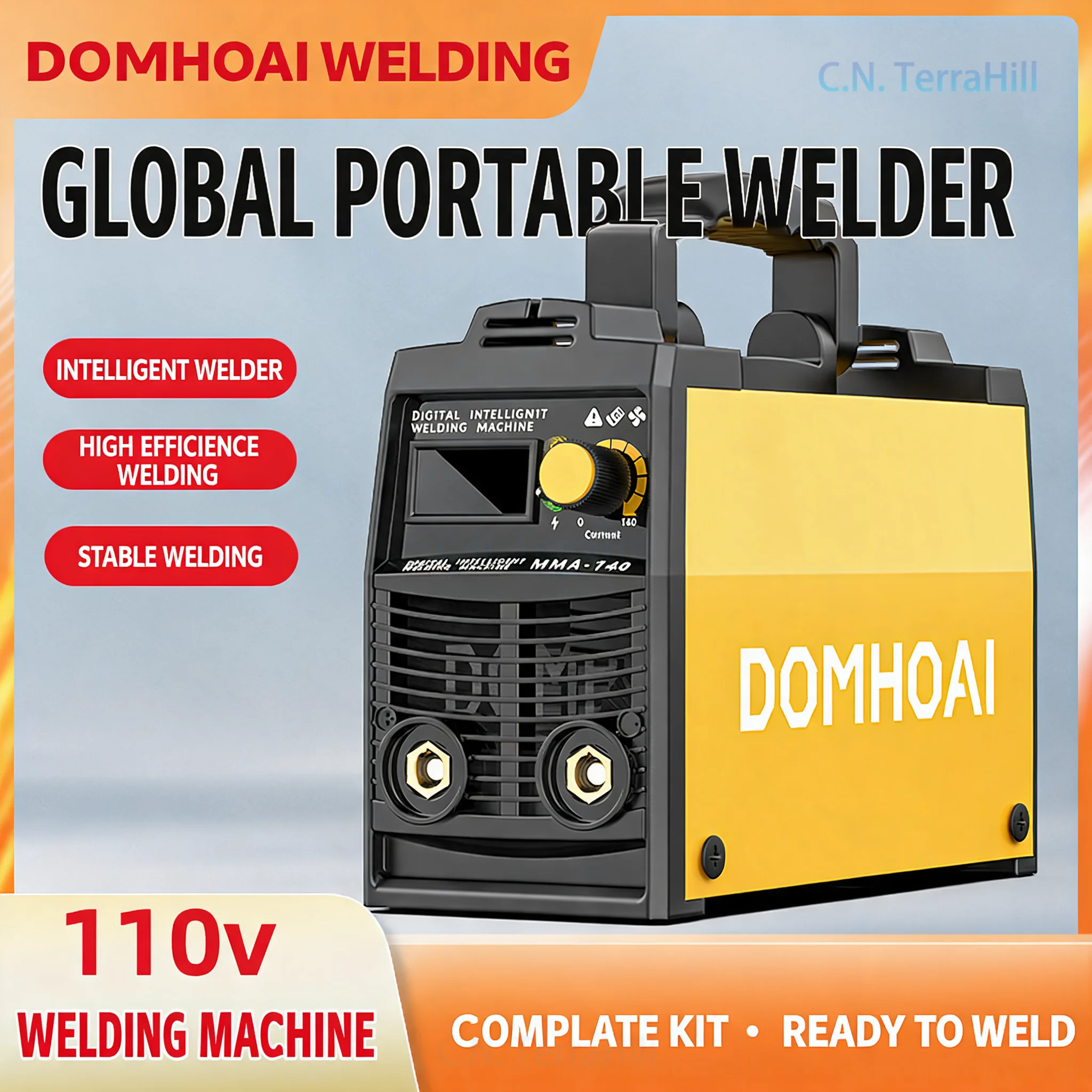 110V Mini Inverter Arc Welding Machine for Home Use, Portable DC Manual Welder with Industrial Performance