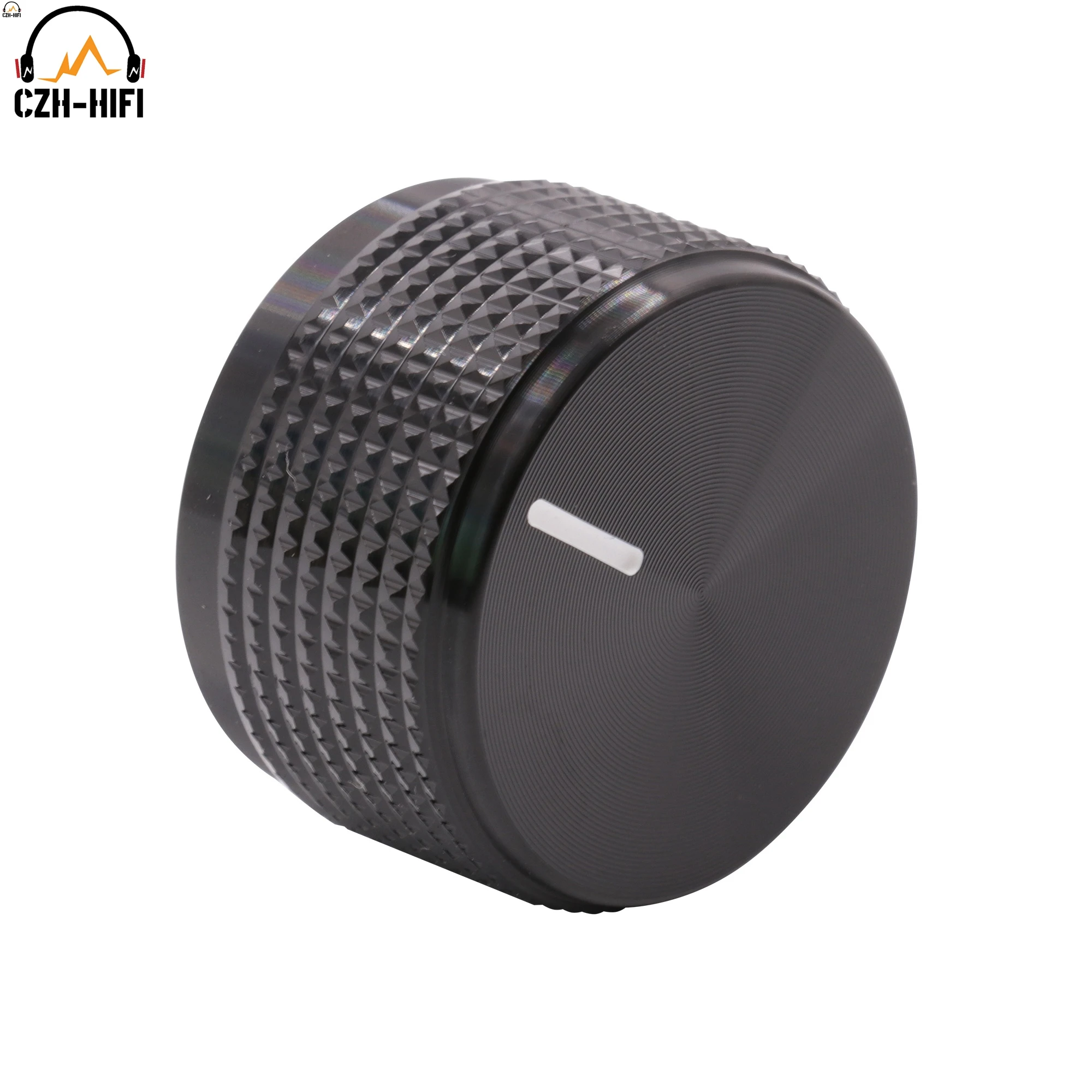 1pc 20mm 30mm CNC Gefräste Solide Aluminium Pointer Knopf Taste für Verstärker DAC Plattenspieler Radio CD-Player potentiometer Lautstärke – Detail 9
