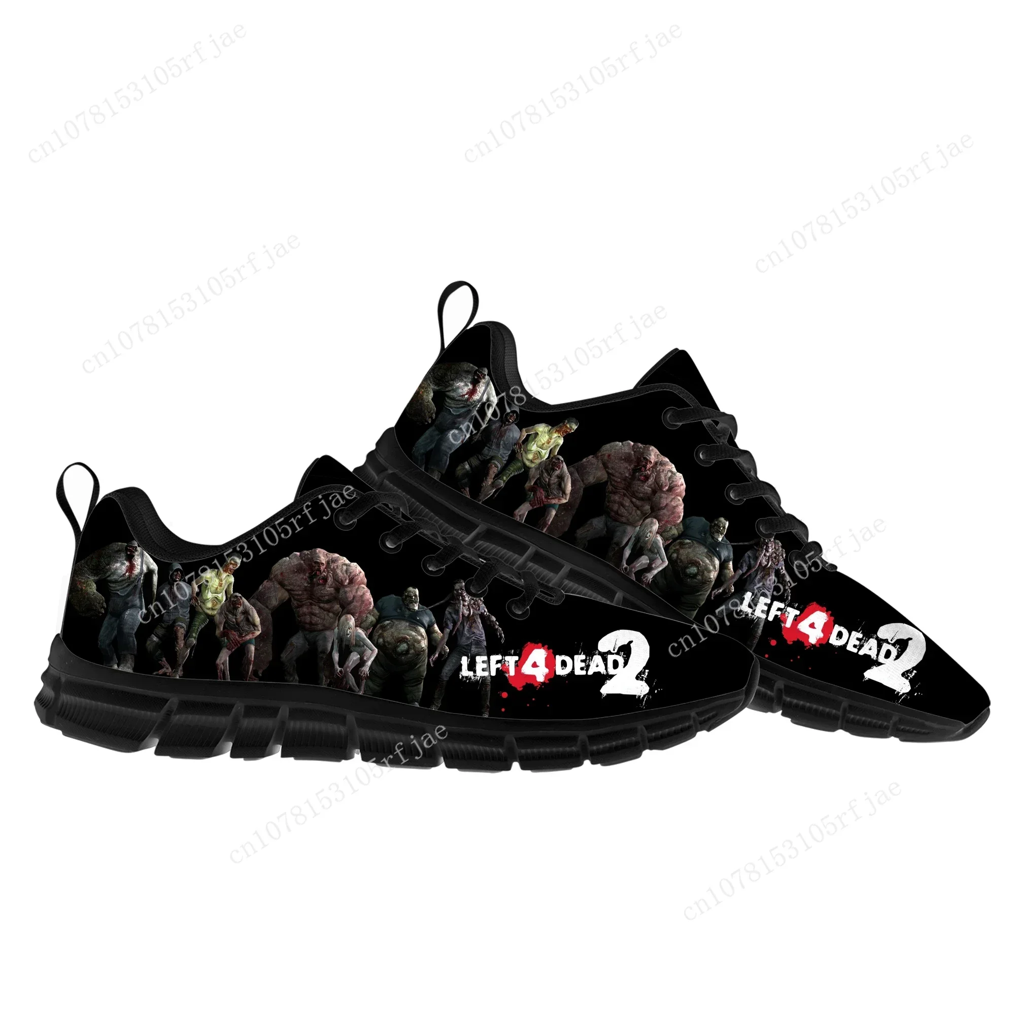 Left 4 Dead 2 Sports Shoes Cartoon Game Mens Womens  Sneakers Fashion Sneaker Custom Built Shoes