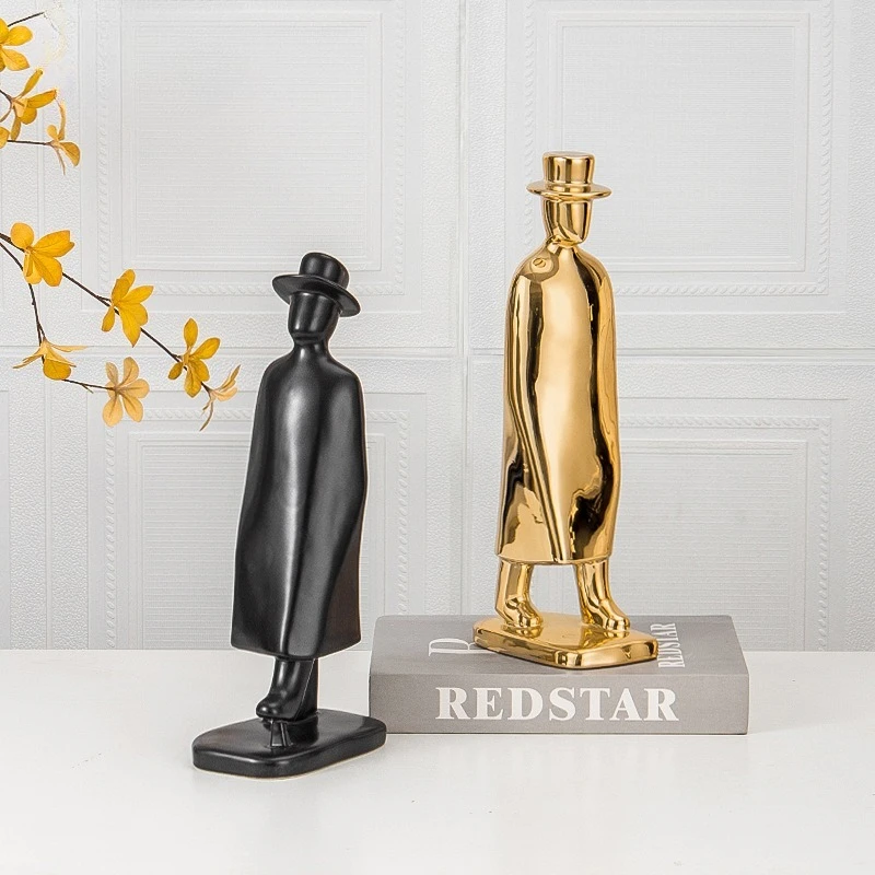 

Скандинавский костюм, прогулочная фигурка, керамический маленький орнамент, гальванический светильник, роскошный дом, гостиная, вход, винный шкаф