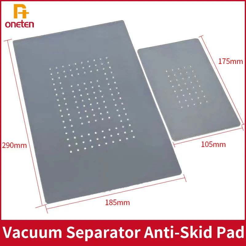 Separador de vácuo antiderrapante com tela lcd, almofada de silicone separadora para tela lcd com buraco, alta temperatura, almofada de sucção a vácuo perfurada