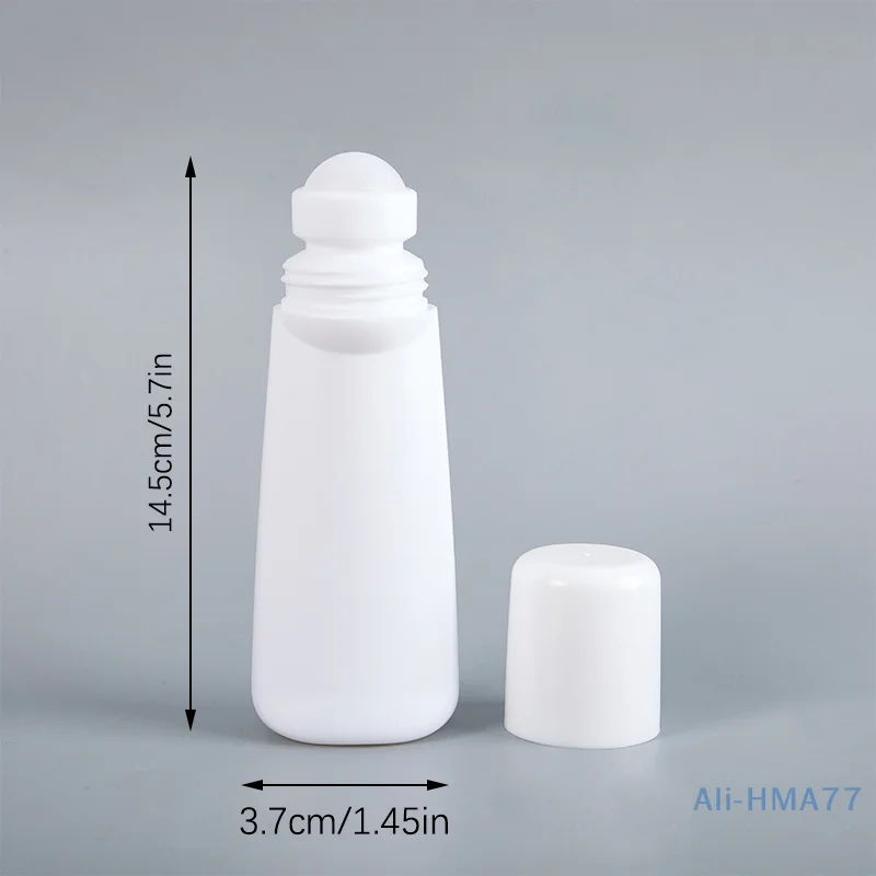 5pcs 100ml Empty Refillable Roll On Bottles Plastic Roller Bottle Leak-proof Cosmetic Containers For Essential Oil Perfumes