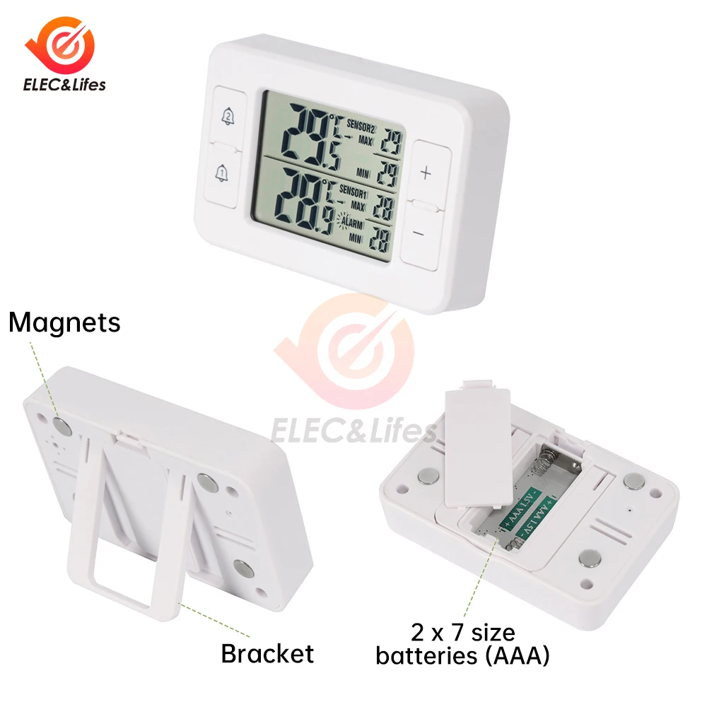 LCD Wireless Digital Thermometer Temperature Instruments Electronic Temperature Gauge Weather Station Tester Indoor Outdoor