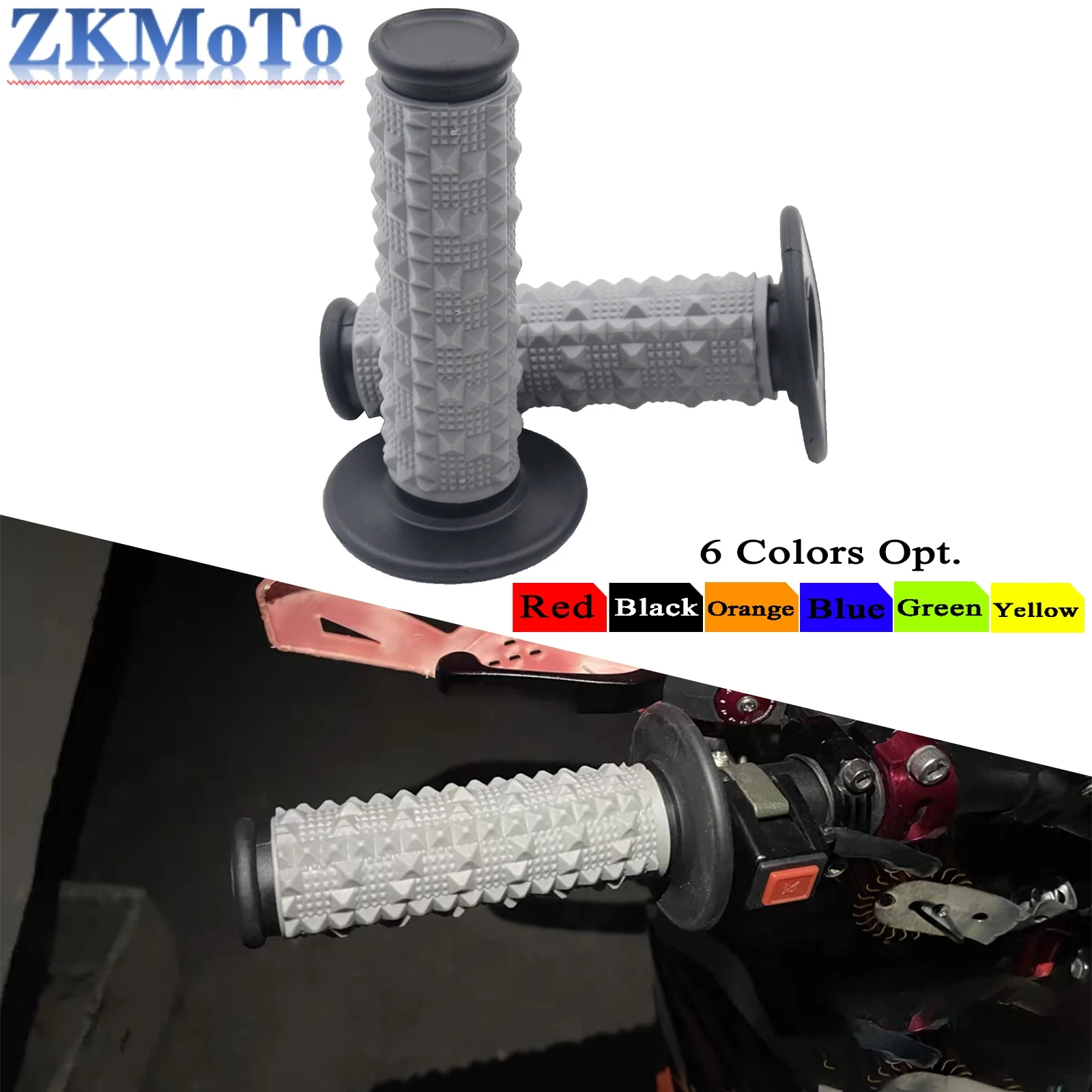 

Резиновые ручки для мотоцикла, универсальные захваты для квадроциклов KTM, Honda, Yamaha, Kawasaki, 22 мм, 7/8 дюйма