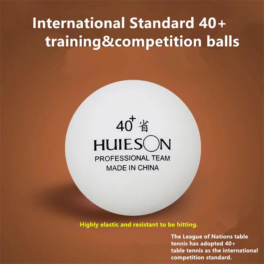 HuiEson New Material ABS 40+ Provincial Competition Ball Machine/Multi-balls Wholesale Ping Pong Balls Factory Outlet