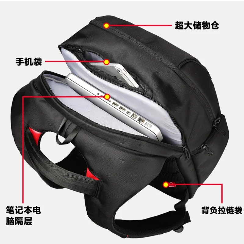 กระเป๋าเป้สะพายหลังแล็ปท็อปกันน้ํา Multi-Layer Anti-Theft กระเป๋าเป้สะพายหลัง USB ชาร์จภายนอกกระเป๋าเป้สะพายหลังความจุขนาดใหญ่สําหรับชาย