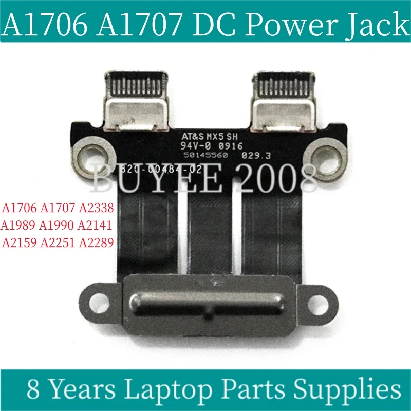 

Original New Power Port For Macbook A1706 A1707 A1989 A1990 A2141 A2159 A2251 A2289 A2338 DC Power Jack Board Replacement