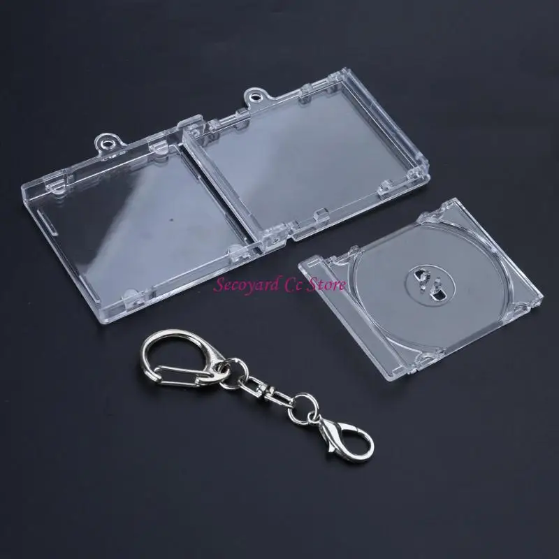 N3UC Disc Album Pendant Keychain Blank Disc Box Keychain Suitable For Keychain Backpack